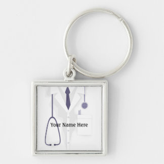 Llavero Keychain Premium Médica de la Chaqueta de Laborato