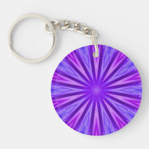 Llavero Keychain Purple/Blue Kaleidoscope