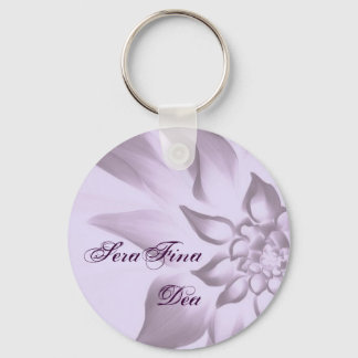 Llavero Keychain Purple Flower