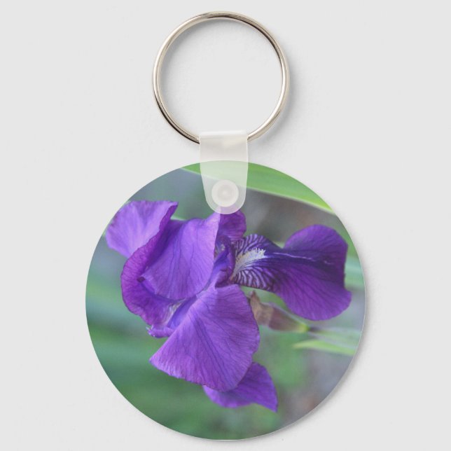 Llavero Keychain, "Purple Iris" (Anverso)