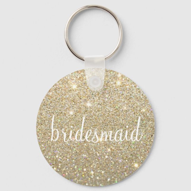 Llavero Keychain - Purpurina Fab Bridesmaid (Anverso)