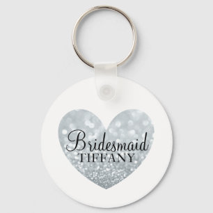 Llavero Keychain - Purpurina Nombre de la dama de honor