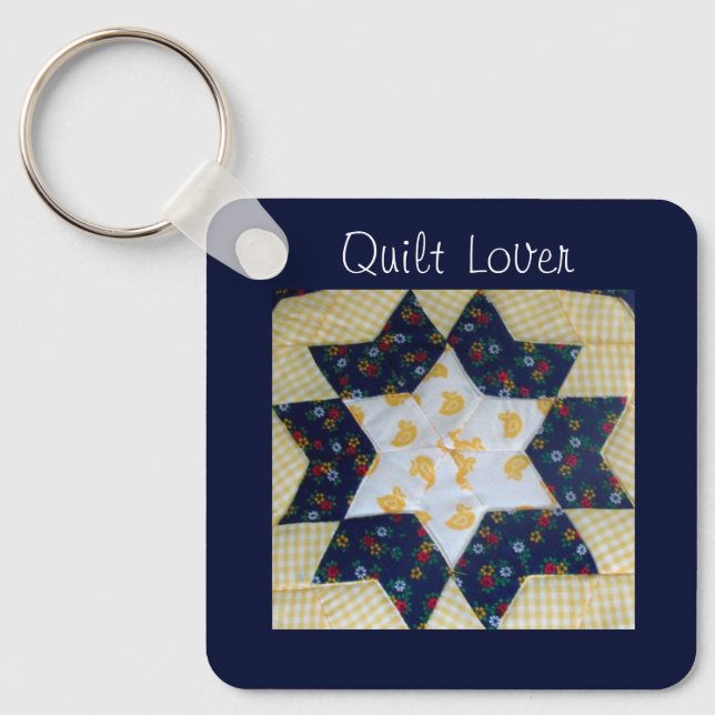 Llavero Keychain - Quilt Lover (Anverso)