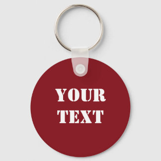 Llavero Keychain Raglan Red de plantilla de texto