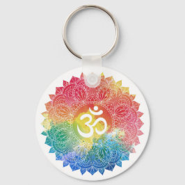 LLAVERO KEYCHAIN : RAINBOW MANDALA