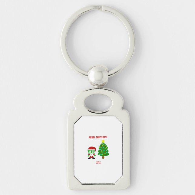 Llavero Keychain Rectangle de los navidades FrankenCheese (Anverso)