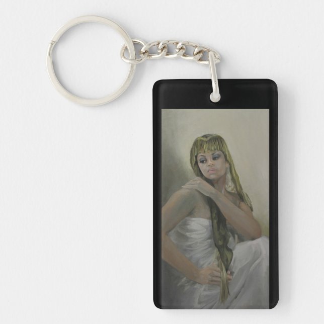 Llavero Keychain Rectángulo Exótico Jewel II (Frente)
