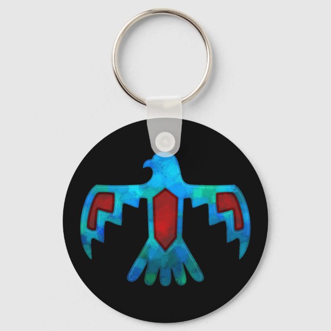 Llavero Keychain Red & Blue Thunderbird (Anverso)