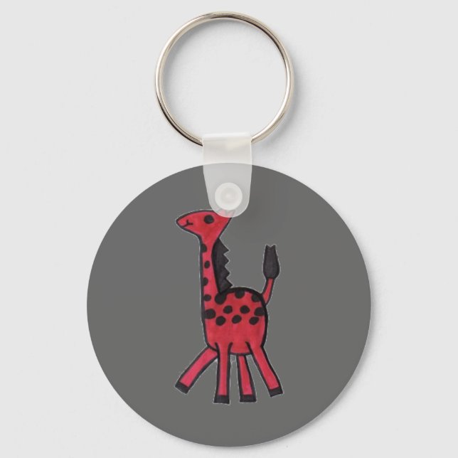 Llavero Keychain Red Giraffe (Anverso)