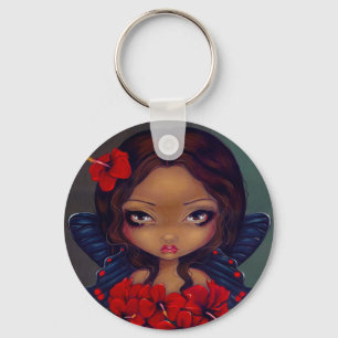 Llavero Keychain "Red Hibiscus Fairy"