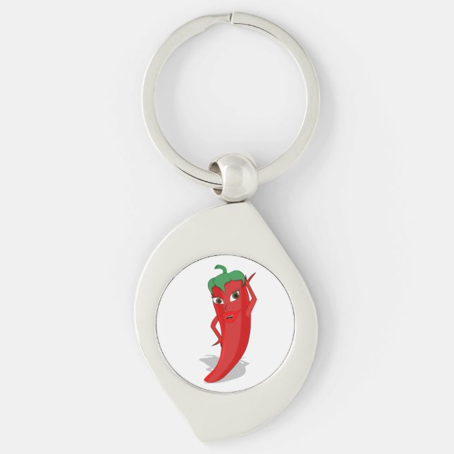 Llavero Keychain Red Hot Pepper Diva (Anverso)