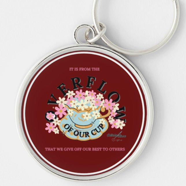 Llavero Keychain Red Hues DERROCADO por Adiela Akoo (Frente)