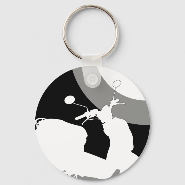 Llavero Keychain Retro Mod Scooter (Anverso)