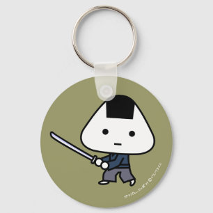 Llavero Keychain - RiceBall Samurai - GoldBack