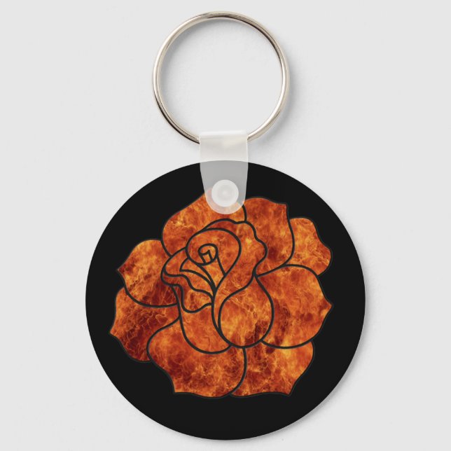 Llavero Keychain Rosa de naranja (Anverso)
