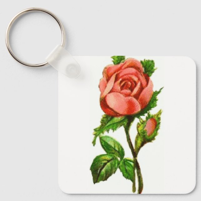 Llavero Keychain Rosa victoriano (Anverso)