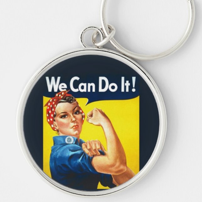 Llavero Keychain Rosie The Riveter Podemos Hacerlo (Frente)