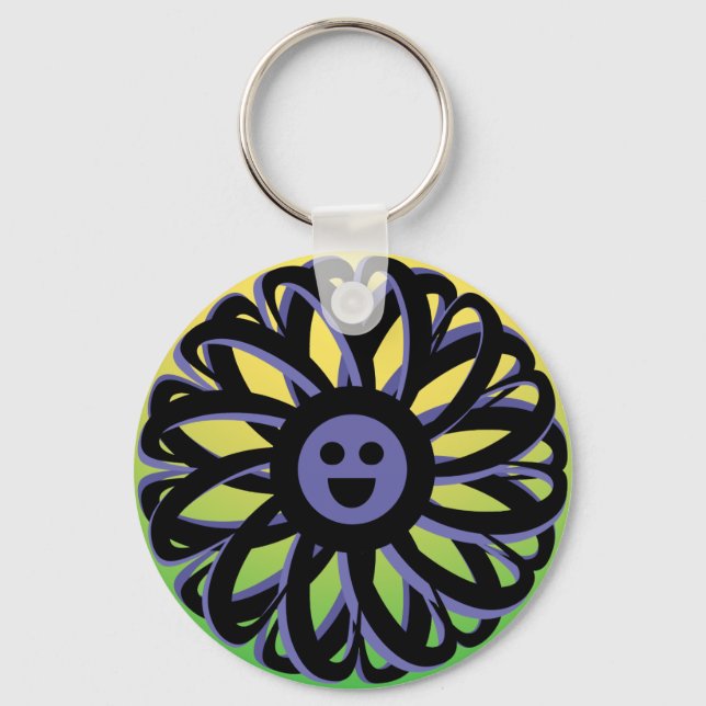 Llavero Keychain Sally Flower Sonriente - 369 (Anverso)