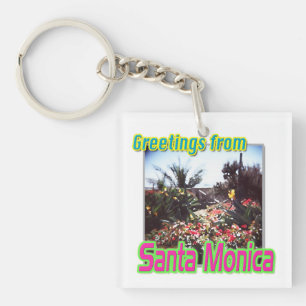 Llavero Keychain "Saludos desde el Jardín de Santa Mónica"