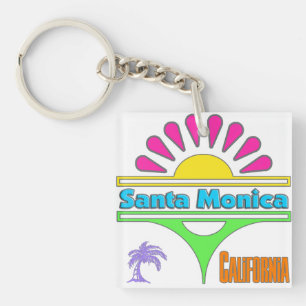 Llavero Keychain "Santa Mónica Colorful 1"