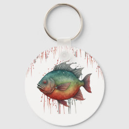 Llavero Keychain - Serie acuarela: Piranha