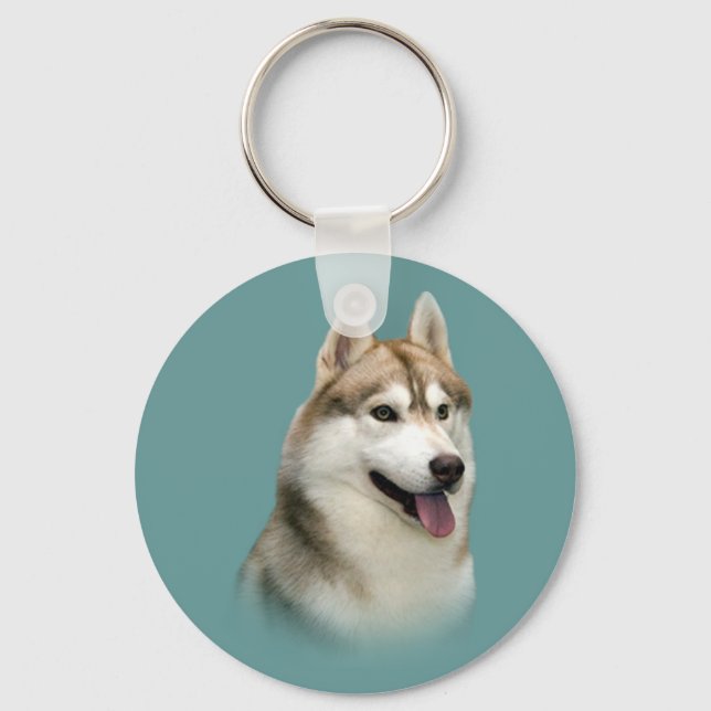 Llavero Keychain siberiano Husky Gorgeous (Anverso)