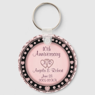 Llavero Keychain Silver del 10° aniversario