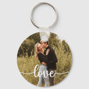 Llavero Keychain simple de fotos de amor