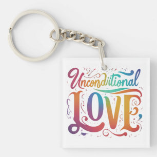 Llavero Keychain sin condiciones de plaza de amor