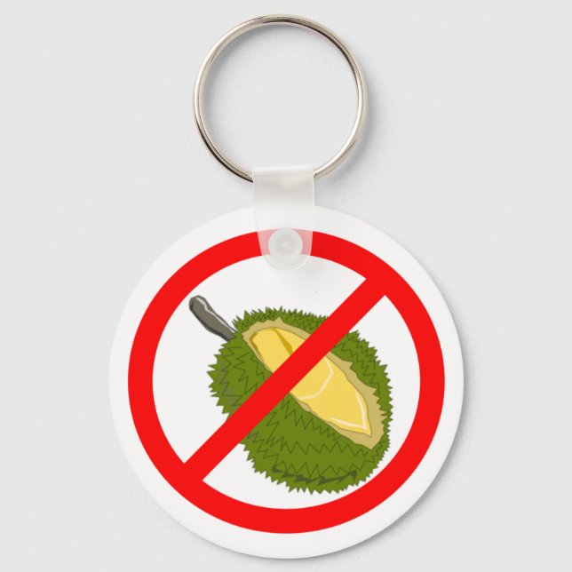 Llavero Keychain - ¡¡¡Sin durión!!! (Anverso)