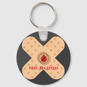 Llavero Keychain sin sangre del diseñador con texto