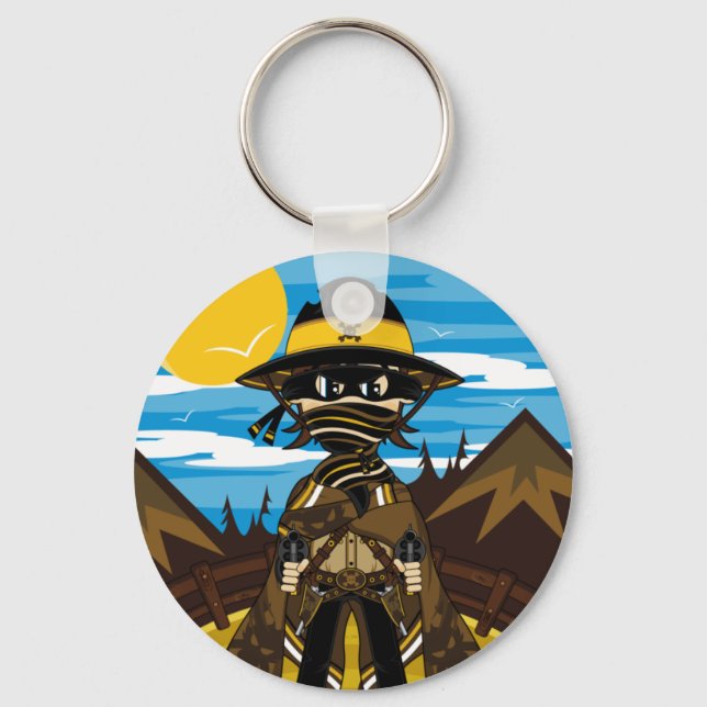 Llavero Keychain Skull Cowboy de Outlaw (Anverso)