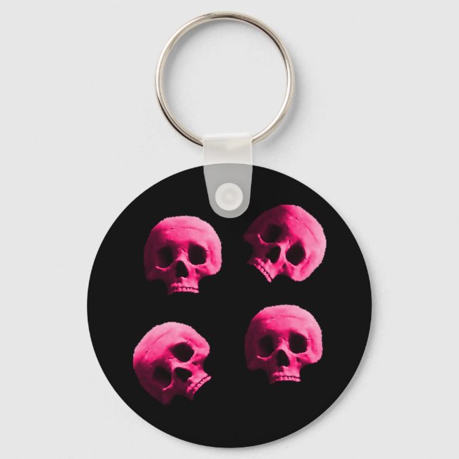 Llavero Keychain Skulls rosa (Anverso)