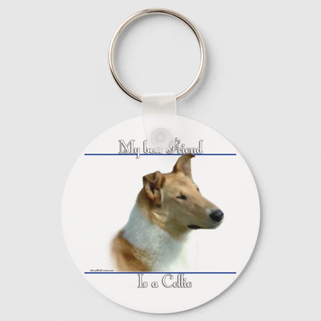 Llavero Keychain Smooth Collie Best Friend (Anverso)
