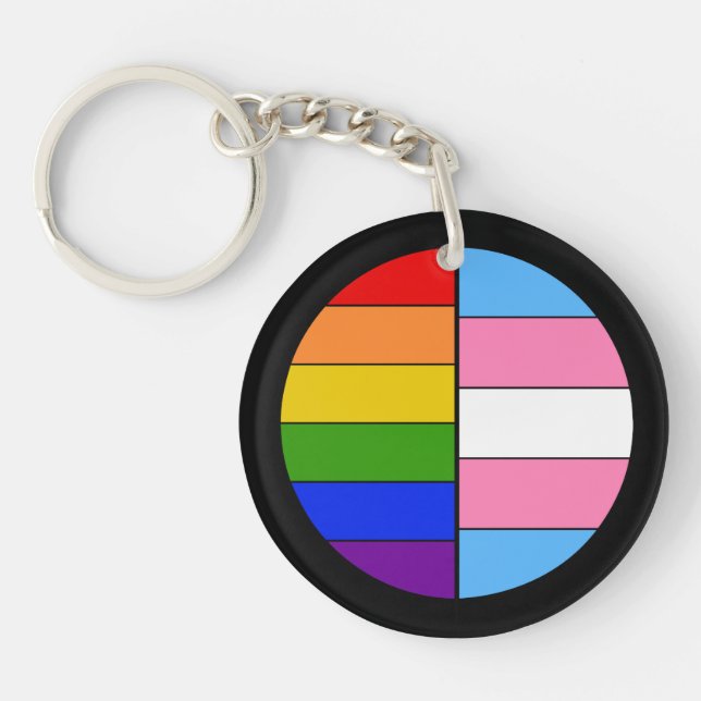 Llavero Keychain solidario GLBT (acrílico) (Frente)