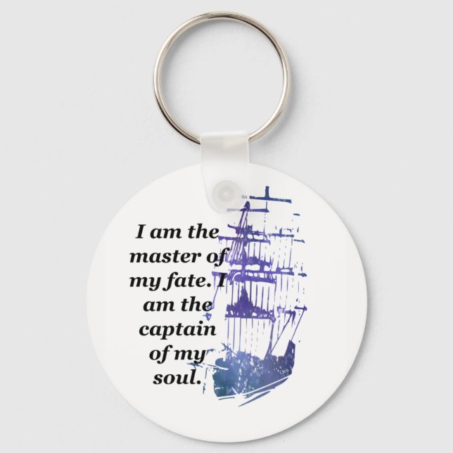 Llavero Keychain Soy el amo de mi destino (Anverso)