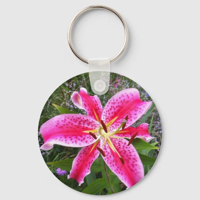 Llavero Keychain - Stargazer Lily (Anverso)
