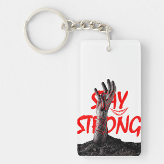 Llavero Keychain : Stay Strong Motivational Quote Design