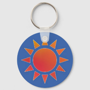 Llavero Keychain Sun Naranja rojo