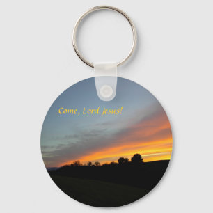Llavero Keychain Sunset y nubes: ¡Ven, Señor Jesús!