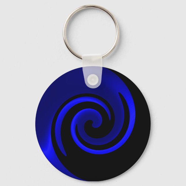 Llavero Keychain Swirl Blue Sapphire (Anverso)
