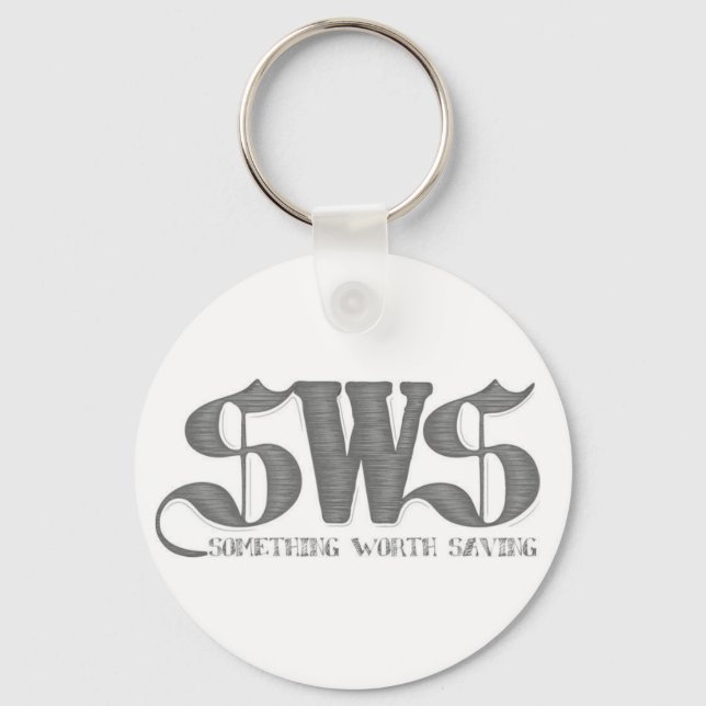 Llavero Keychain SwS blanco (Anverso)
