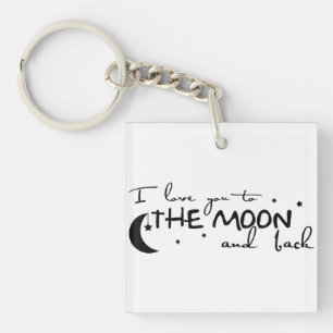 Llavero Keychain: Te amo a la luna