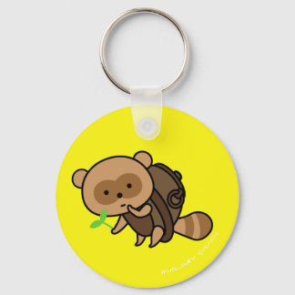 Llavero Keychain - TeaKettle Tanuki - Atrás amarillo
