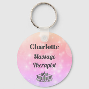 Llavero Keychain terapista de masaje personalizado bonito