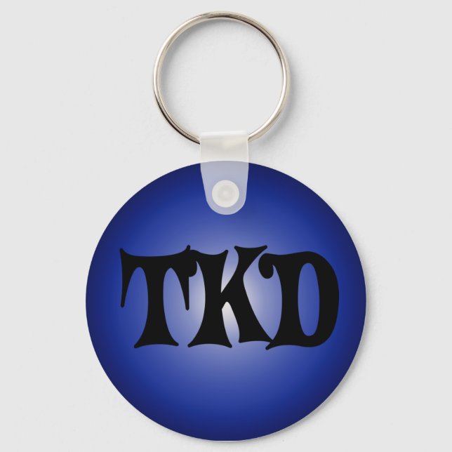 Llavero Keychain TKD azul (Anverso)