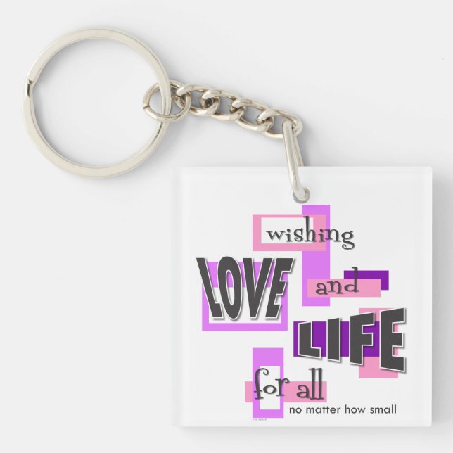 Llavero Keychain to promote life. (Frente)