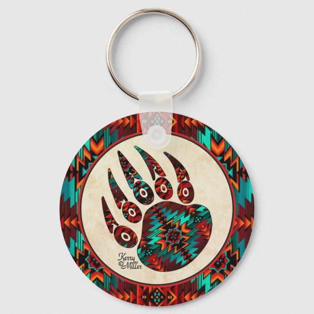 Llavero Keychain Tribal Bear Paw (Anverso)