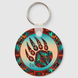 Llavero Keychain Tribal Bear Paw
