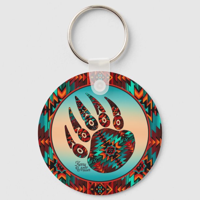 Llavero Keychain Tribal Bear Paw (Anverso)